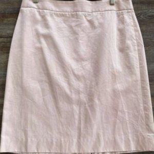 J.Crew Pencil Skirt 10 Light Pink Stretch Cotton